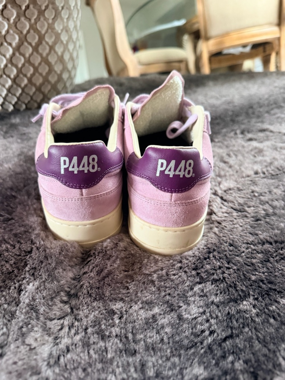 P448 purple Suede Sneakers